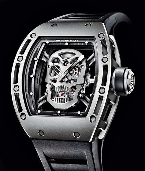 richard mille with skull